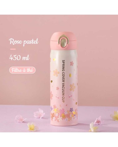 Thermos Floral Violet Pastel