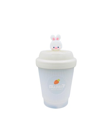 Gobelet Lapin avec Couvercle Rose Pastel